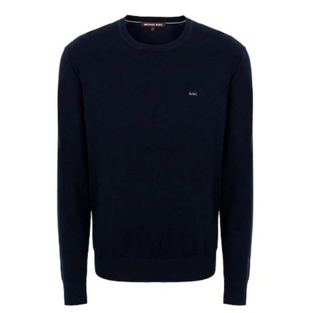 NWT Michael Kors Men's Lightweight Sweater Navy Midnight Crewneck XXL